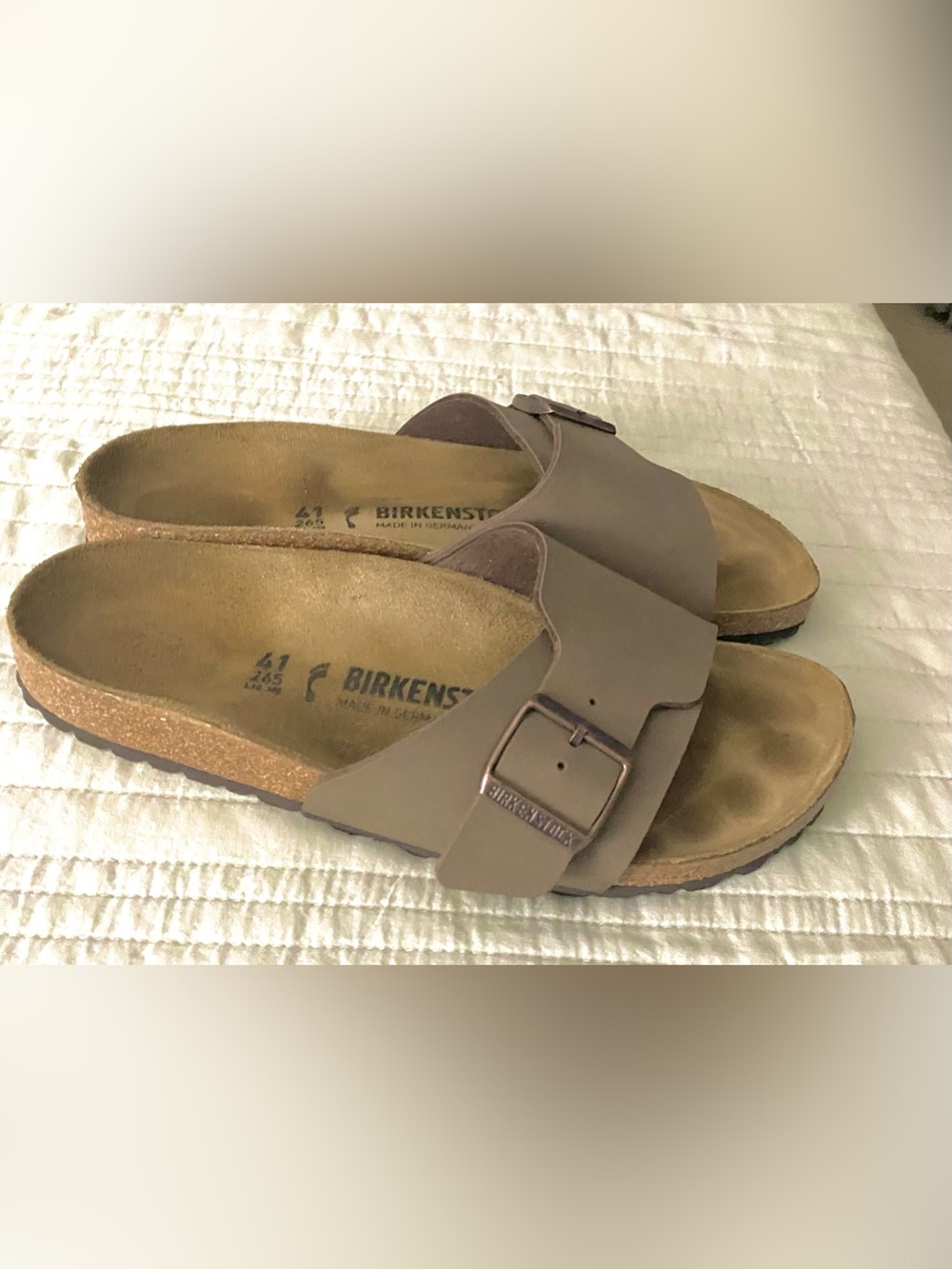 Birkenstock Arizona Two-Strap Sandal in Taupe Brown